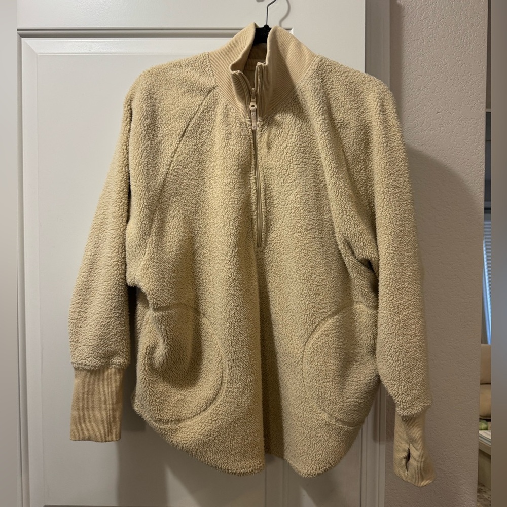 Aerie Teddy Quarter Zip Up